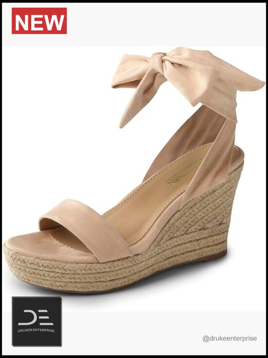Shoes - Espadrilles Platform Wedge Sandals Tie Lace Up Ankle Strap Cute Dressy Shoes